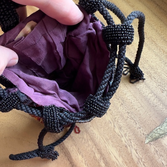 Roaring 20’s Flapper Vintage Beaded Pouch Purse Bag-Made in France 🧡 🛍️ - Picture 9 of 13